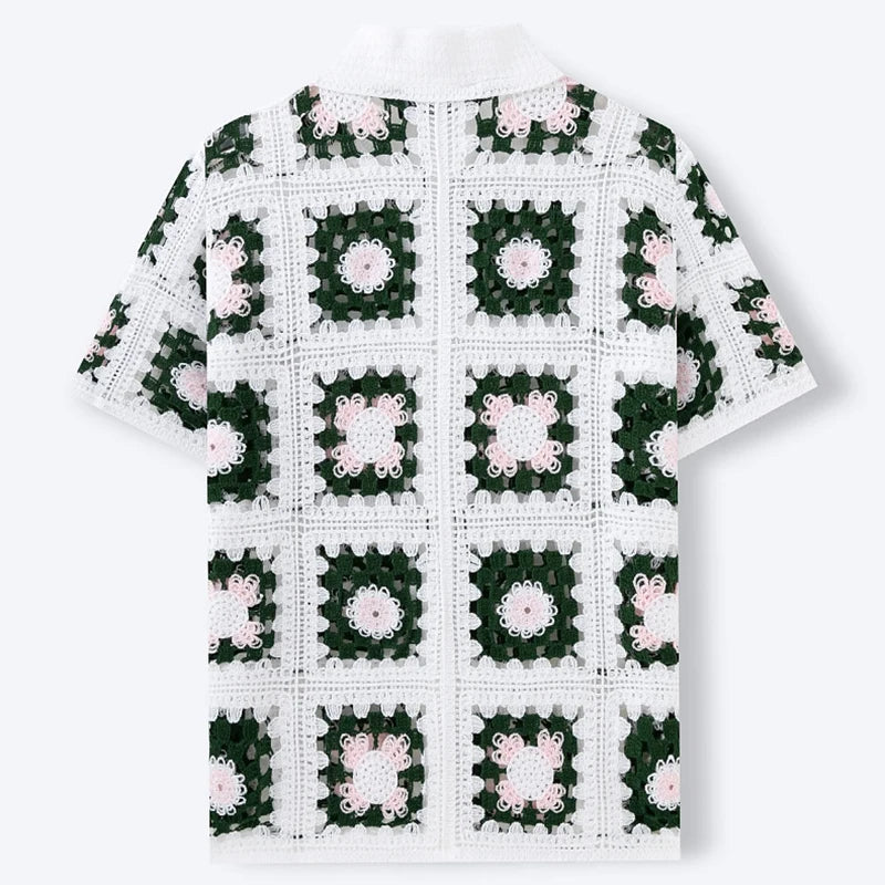 Knitted Short‑Sleeve Shirt