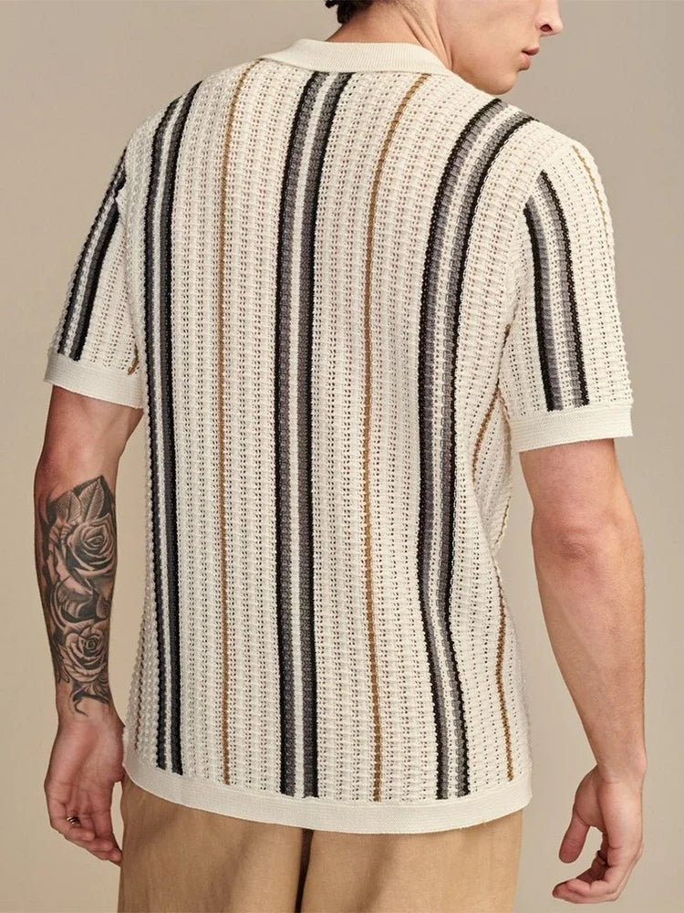 Knitted Short‑Sleeve Shirt