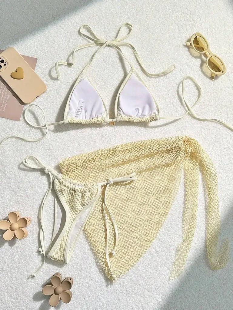 2026 Sexy Bikinis Female Swimsuits Women's Three-Piece Swimwear Beach Swim Wear Bathing Suits Brazilian Bikini Set Pool Bather