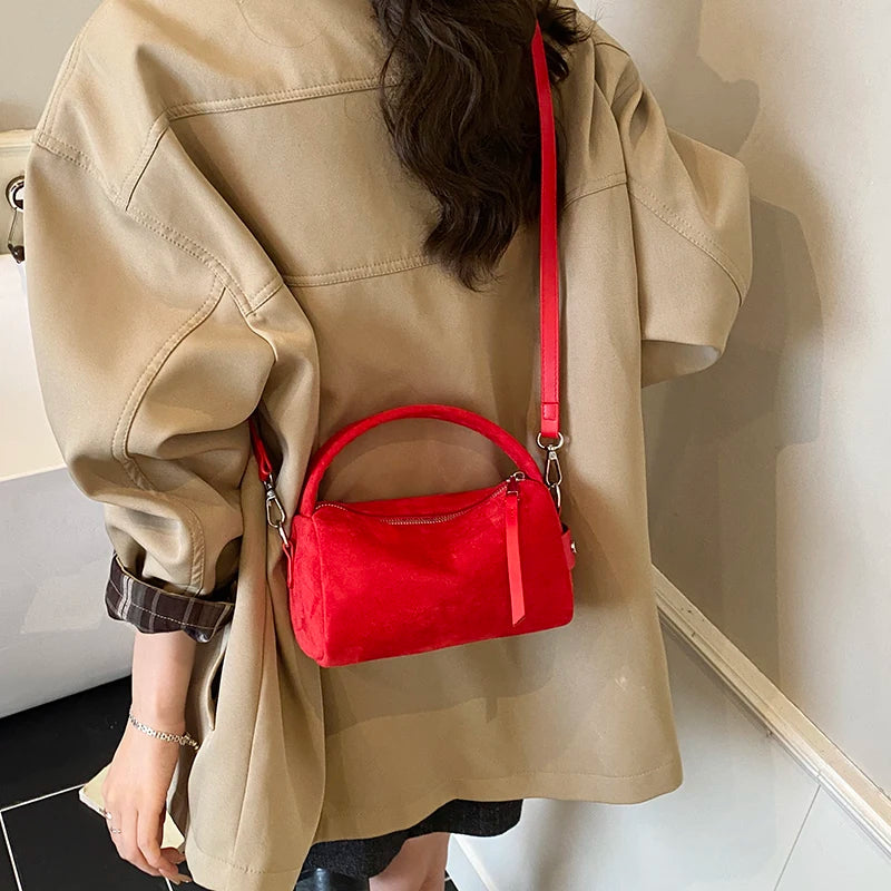 Fashionable Retro Mini PU Leather Shoulder Bags for Women Bucket Crossbody Bag 2026 Winter Luxury Designer Purses and Handbags