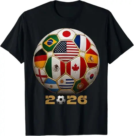 Worldwide Football 2026 Flags T‑Shirt