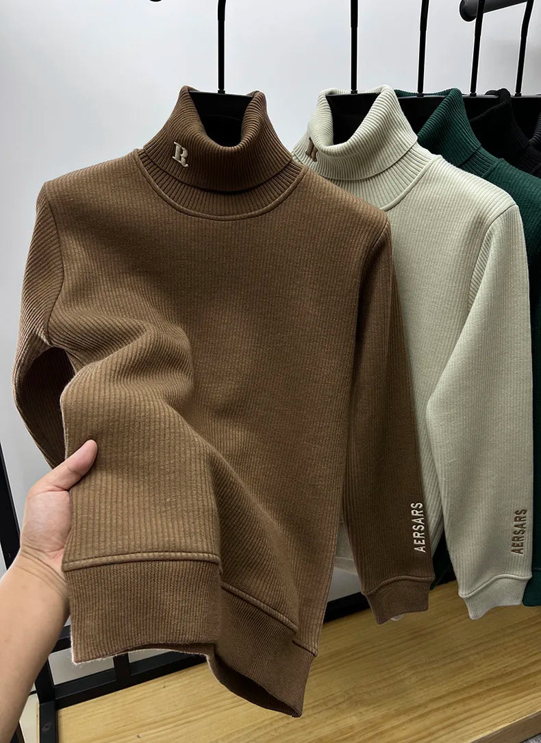 Luxury Embroidered High‑Neck Sweater