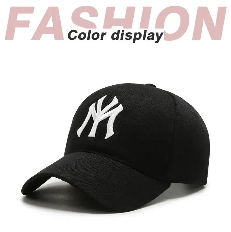 Trendy Embroidered Letter Baseball Cap Korean Fashion Summer Sun Hat Adjustable for Women Men Outdoor Casual Wear
