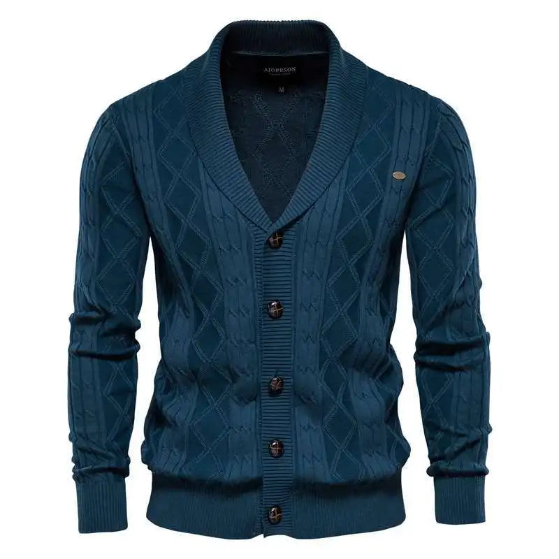 Retro V‑Neck Sweater Jacket for Spring & Autumn