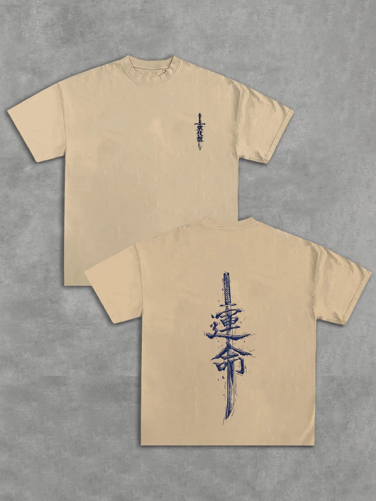 Blue Samurai Sword T‑Shirt
