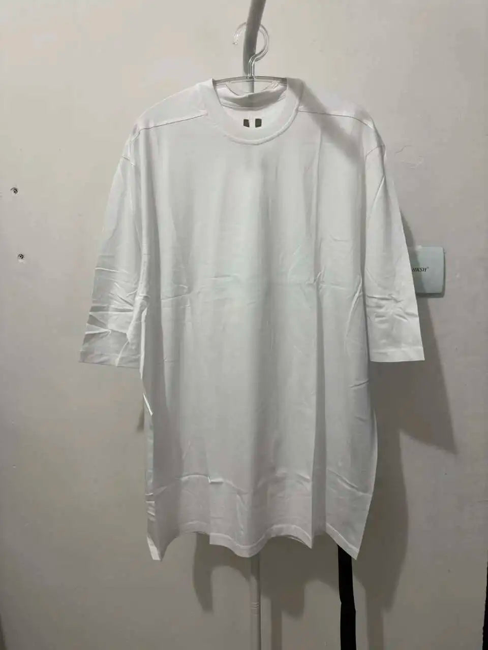 HKSH Spring Summer New Men's Tide Streetwear Cotton Solid Color Loose RO Style Short Sleeves Large Tees Chic Dark T-shirt HK2008