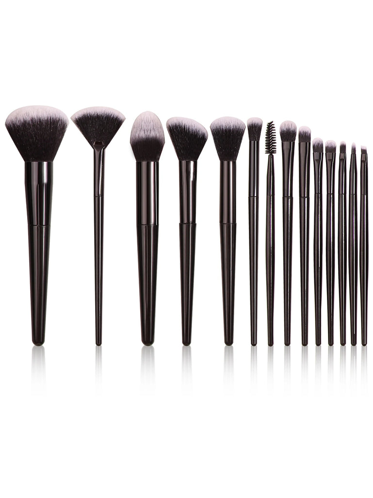 Fashion Makeup Brush Set (3–21pcs) – Soft Hair Cosmetic Brushes with Holder, Beauty Egg & Powder Puff