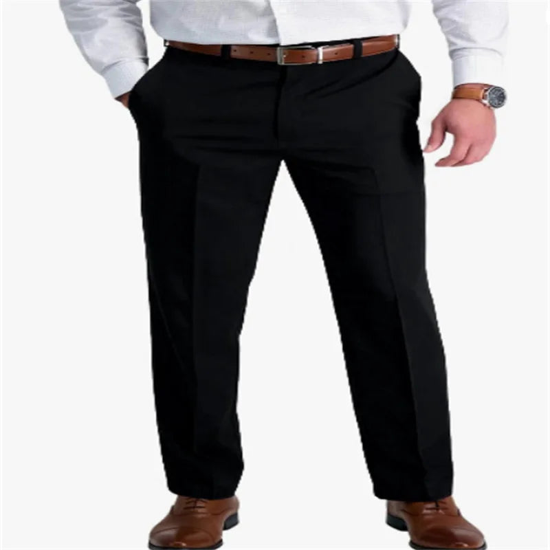 Solid White Formal Suit Pants
