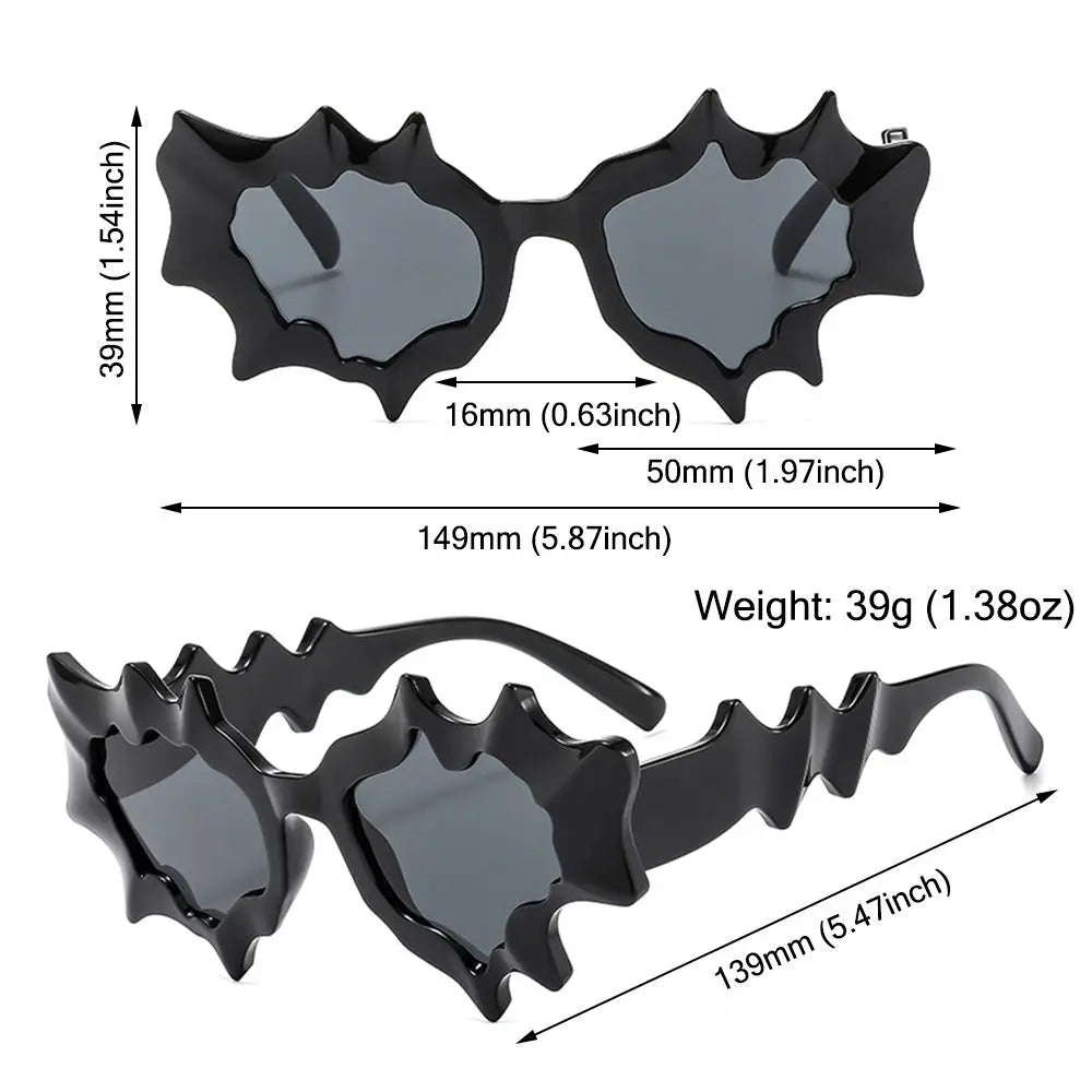 Fashion Wave Shape Women Sunglasses 2024 New Stylish Irregular Candy Color Eyewear Trendy Brand Design Outdoor Travelling Shades