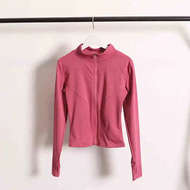 Gym Clothing Long Sleeve Running Fitness Yoga Top Wear Women Zipper Sports Jacket for Women