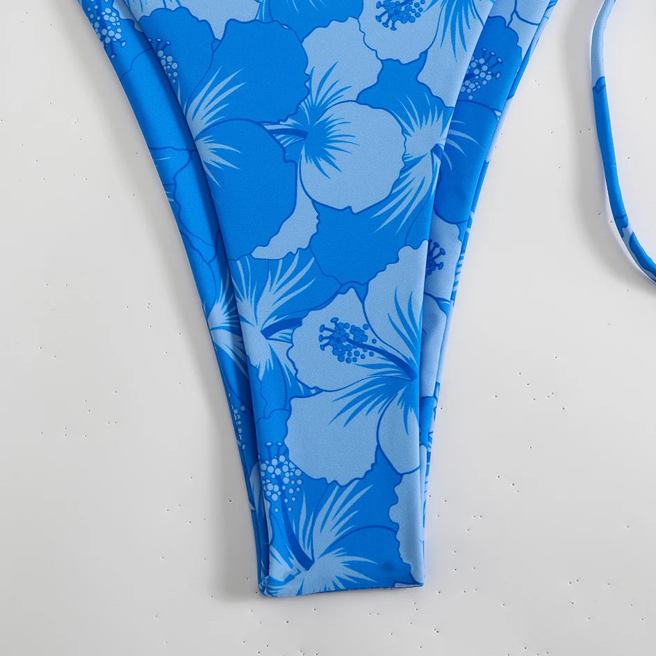 Trendy Two‑Piece Thong Swimsuit