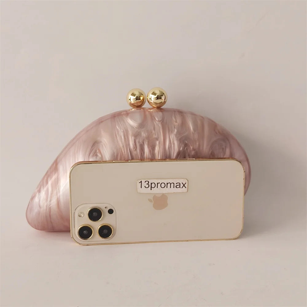 Lady Marble  Mini Blue/Light Pink Acrylic Box Evening Bags Wedding Clutches Bags Wedding Party Diamond Clutch Purse And Handbags