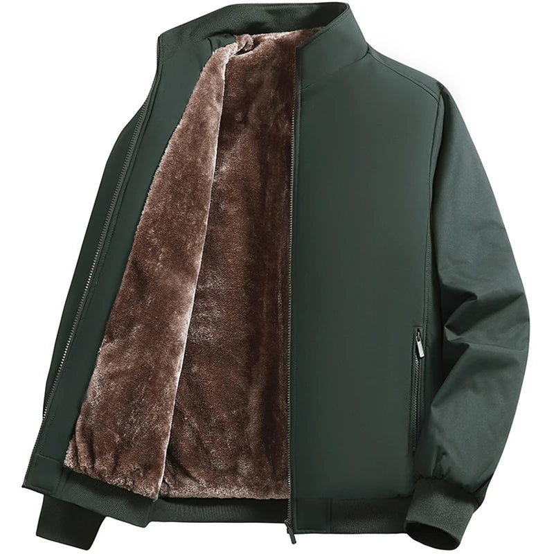 Men's Jacket Stand Collar mens Coat Winter New down jacket fleece Warm Jackets men business leisure coat baseball coats 9985