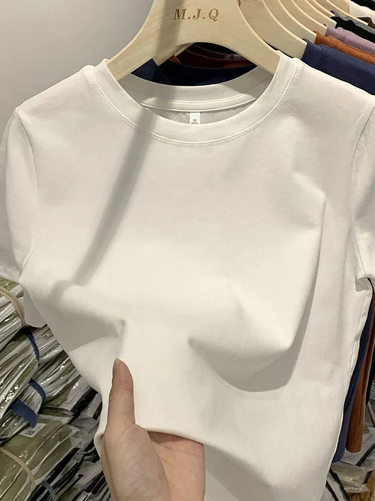 Women’s Y2K Short‑Sleeve T‑Shirt – Trendy Spring Tee for Girls & Women