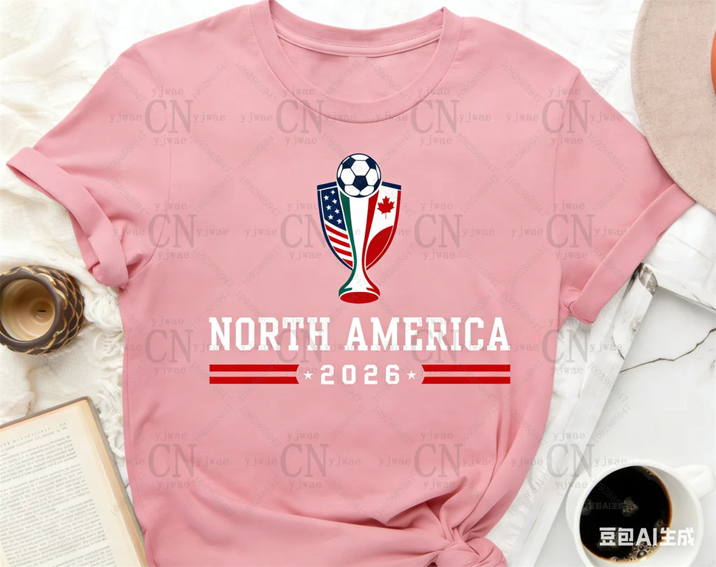 North America World 2026 Flags T‑Shirt