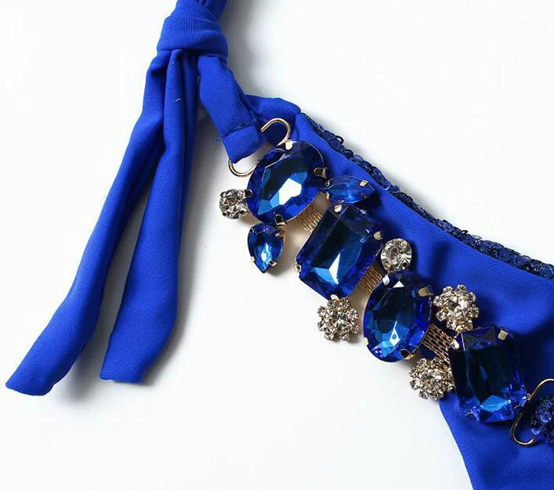 Shiny Sequins Rhinestone Diamond Bikini
