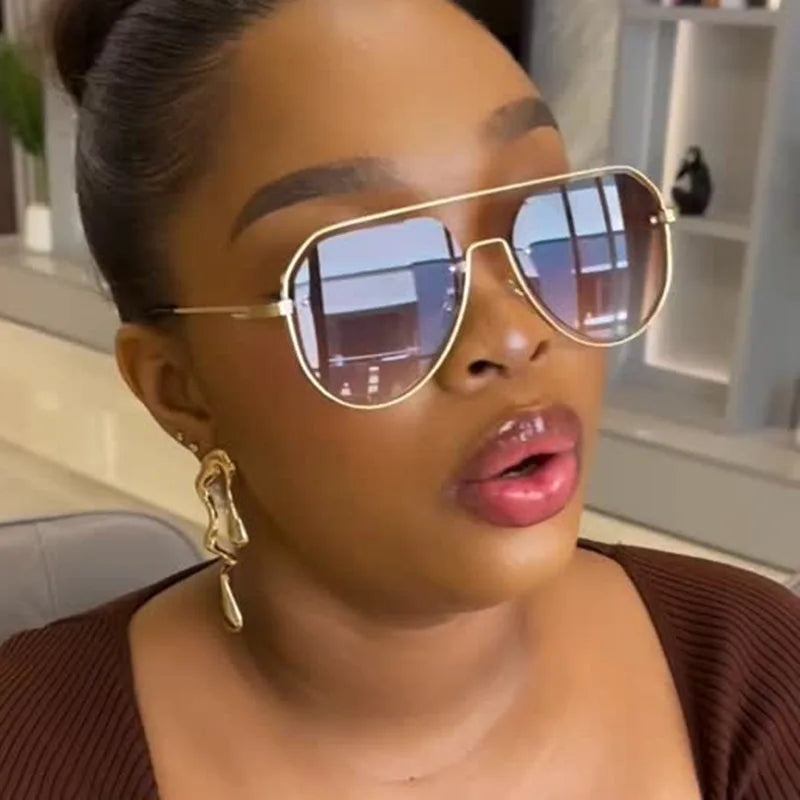 Fashion Women Sunglasses Pilot Classic Driving Sun Glasses Metal Frame Mirror Leisure Fishing Business Eyeglass UV400