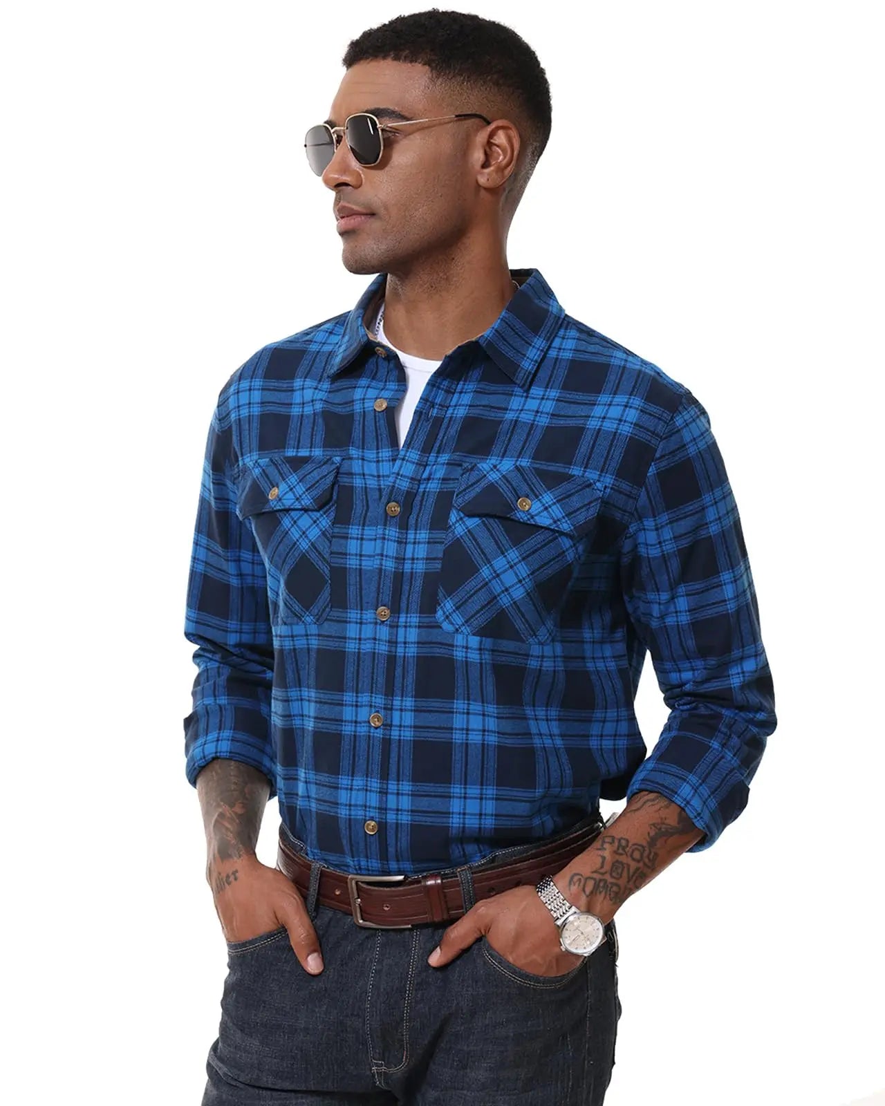 MAGCOMSEN Men’s Flannel Shirt