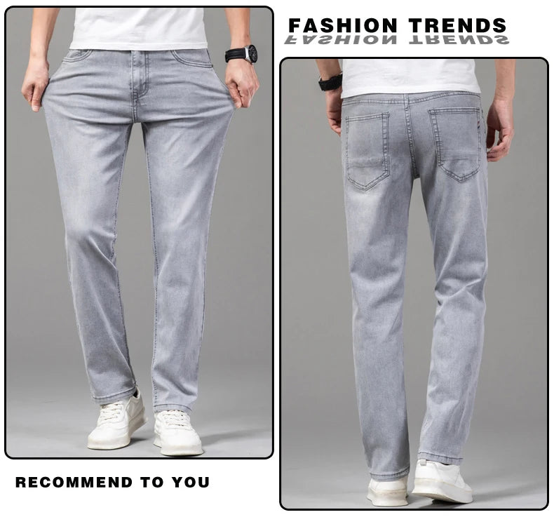 Summer Thin Straight Jeans