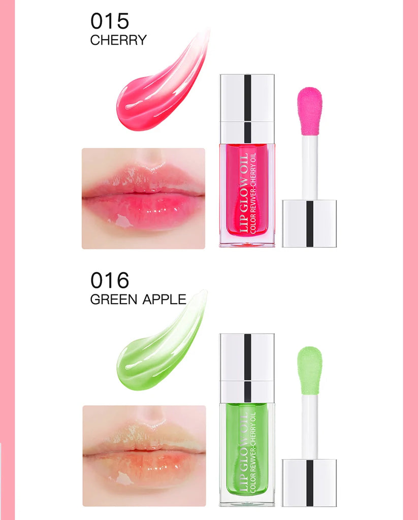 Crystal Jelly Lip Oil – Moisturizing, Plumping & Tinted Glow for Fuller, Softer Lips