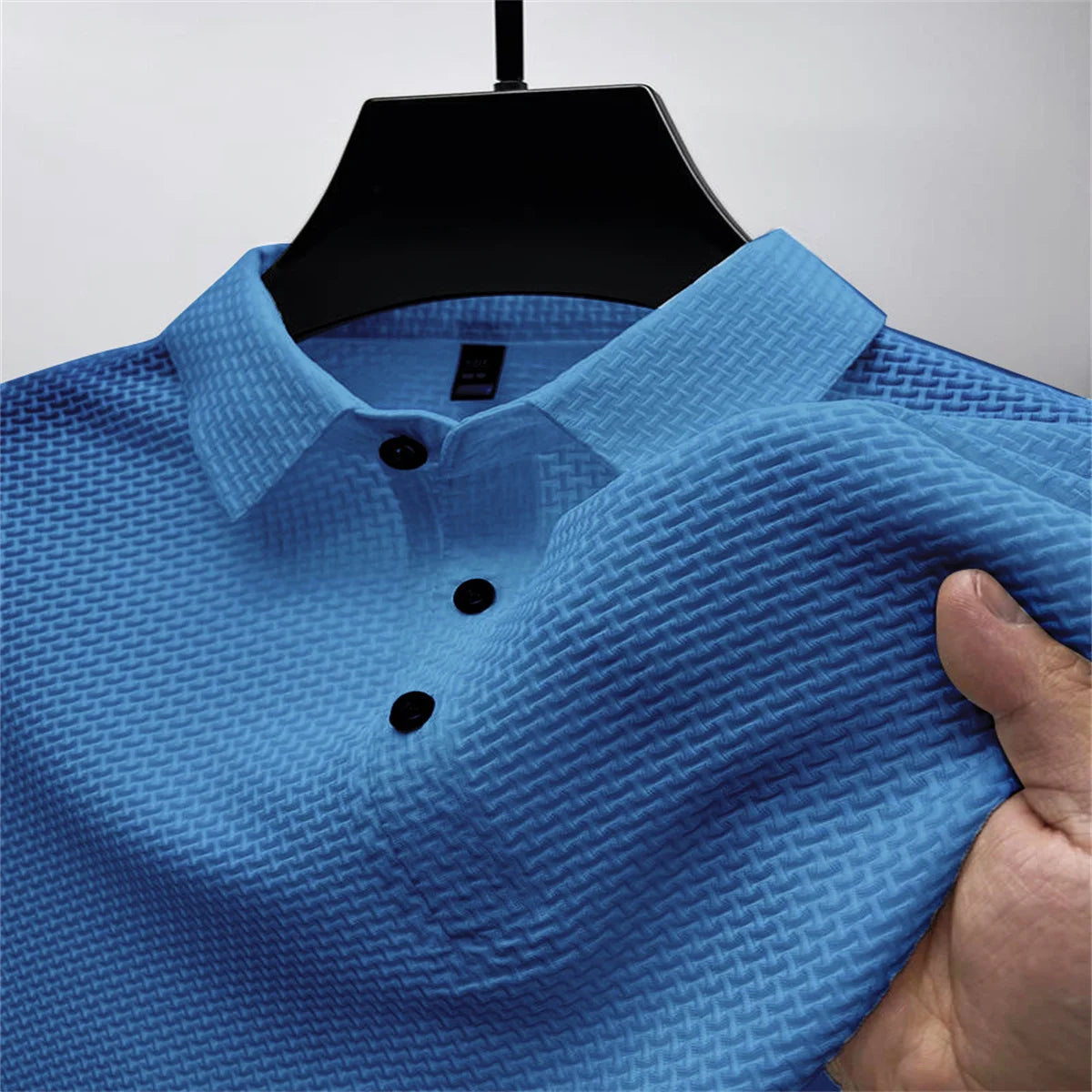 Hawaiian Ice Silk Mesh Polo Shirt