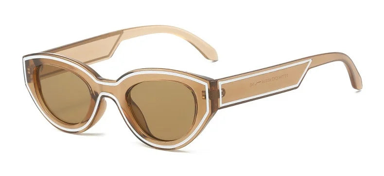 Trendy Design Cat Eye Sunglasses Women New Fashion Party Hip-Hop Decorated Sunglasses For Men Popular Brand Design Eyewear