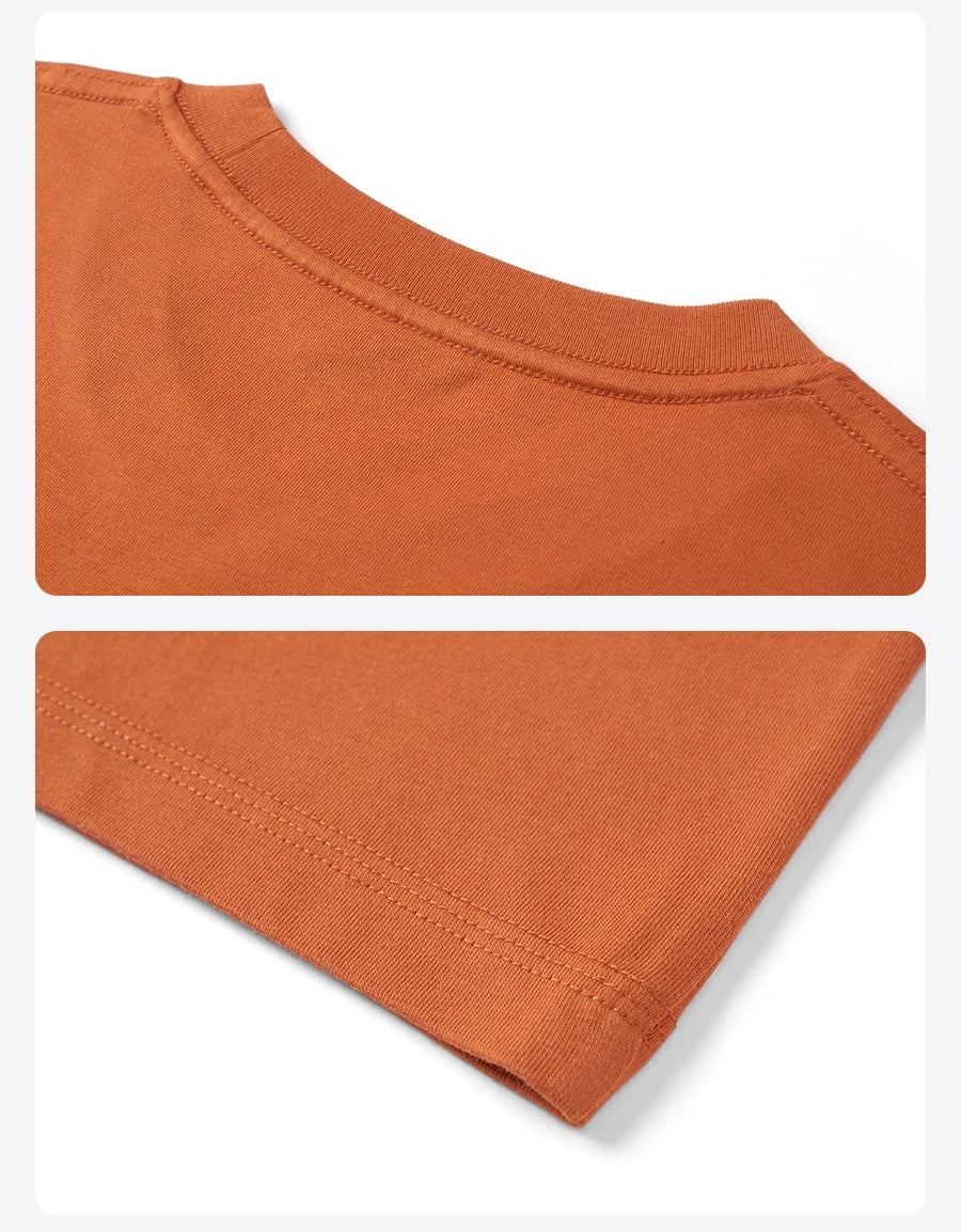 SIMWOOD 2026 Summer New 230gsm Sorona Fabric Letter Print T-shirt Men Breathable High Quality Oversize Tops