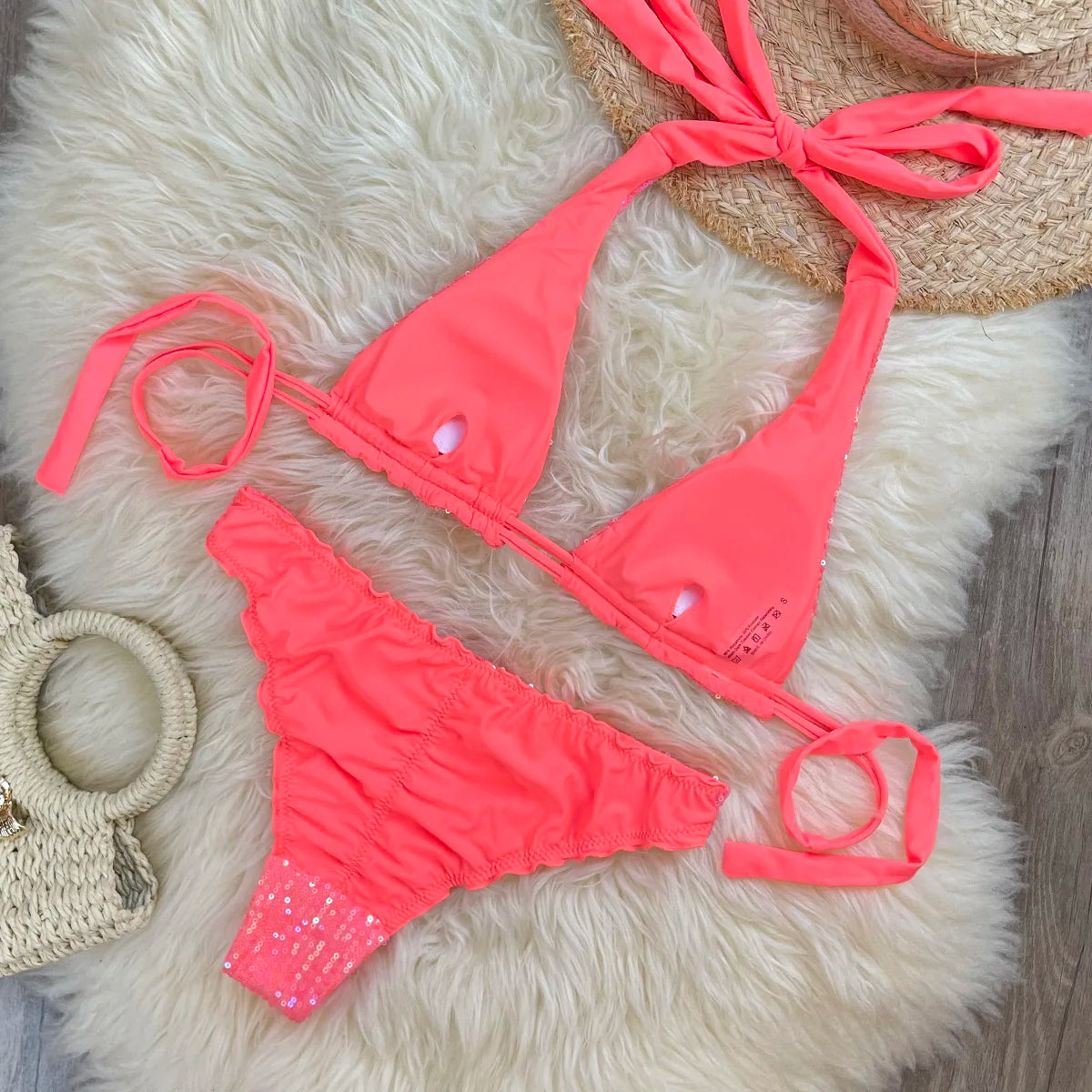 Sequins Sparkle Bikini Set
