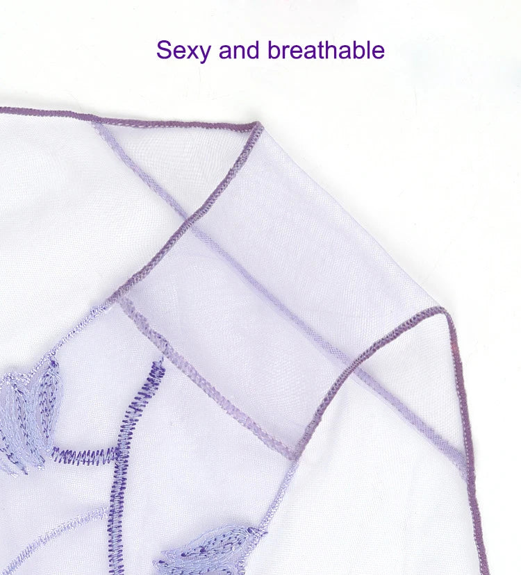 Ultra‑Thin Low‑Waist Embroidered Panties