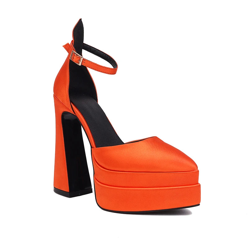 Women’s Ultra‑High Chunky Heel Catwalk Sandals