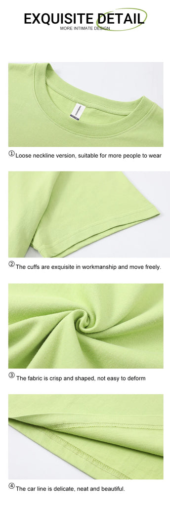 100% Cotton Solid Color T‑Shirts for Men & Women