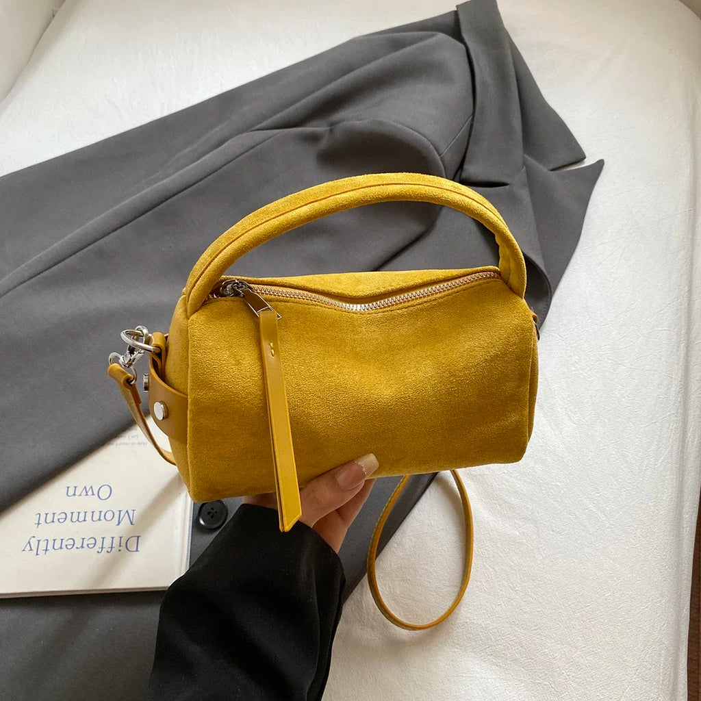 Fashionable Retro Mini PU Leather Shoulder Bags for Women Bucket Crossbody Bag 2026 Winter Luxury Designer Purses and Handbags