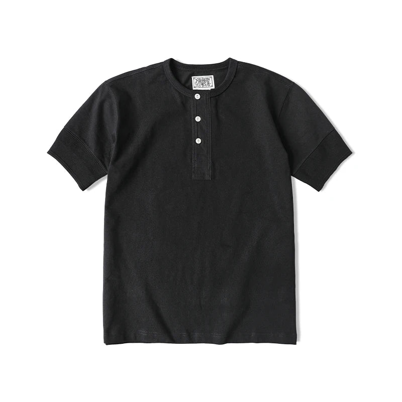 Rugged Bronson Retro Henry Collar Shirt