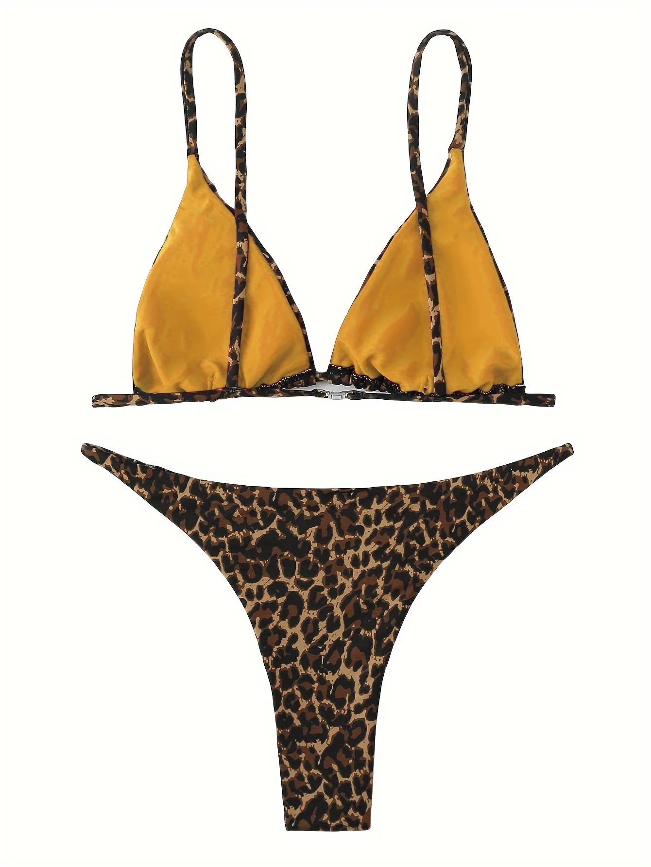 High‑Cut Micro Leopard Bikini