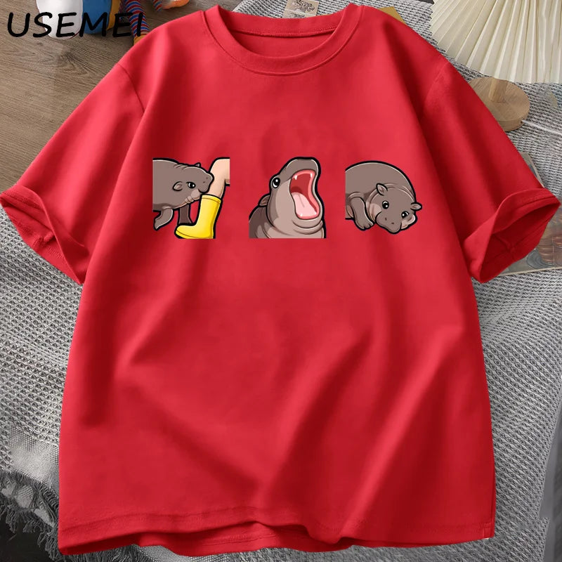 Moo Deng Baby Hippo T‑Shirt
