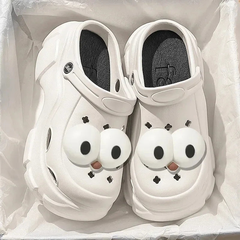 New Women’s DIY Cartoon Clogs Sandal Slippers — Cute Summer Mules Beach Garden Shoes