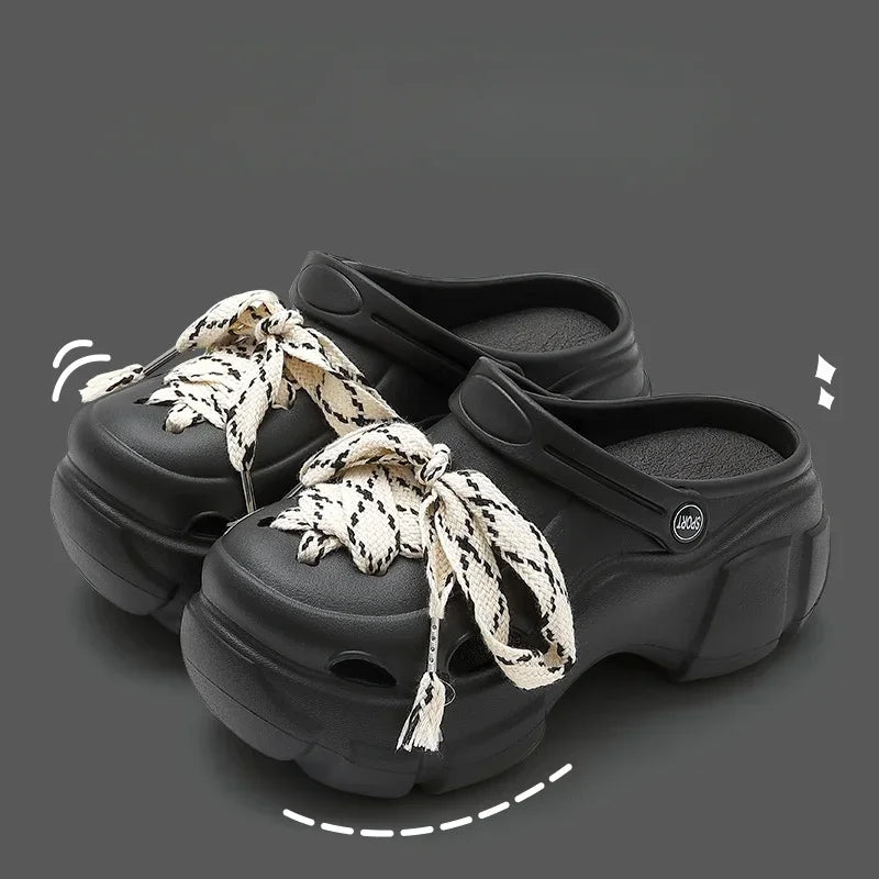 New Women’s DIY Cartoon Clogs Sandal Slippers — Cute Summer Mules Beach Garden Shoes
