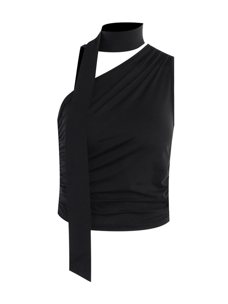 Women’s Backless Halter Crop Top – Sexy Off‑Shoulder Y2K Sleeveless Summer Tank for Club & Casual Wear