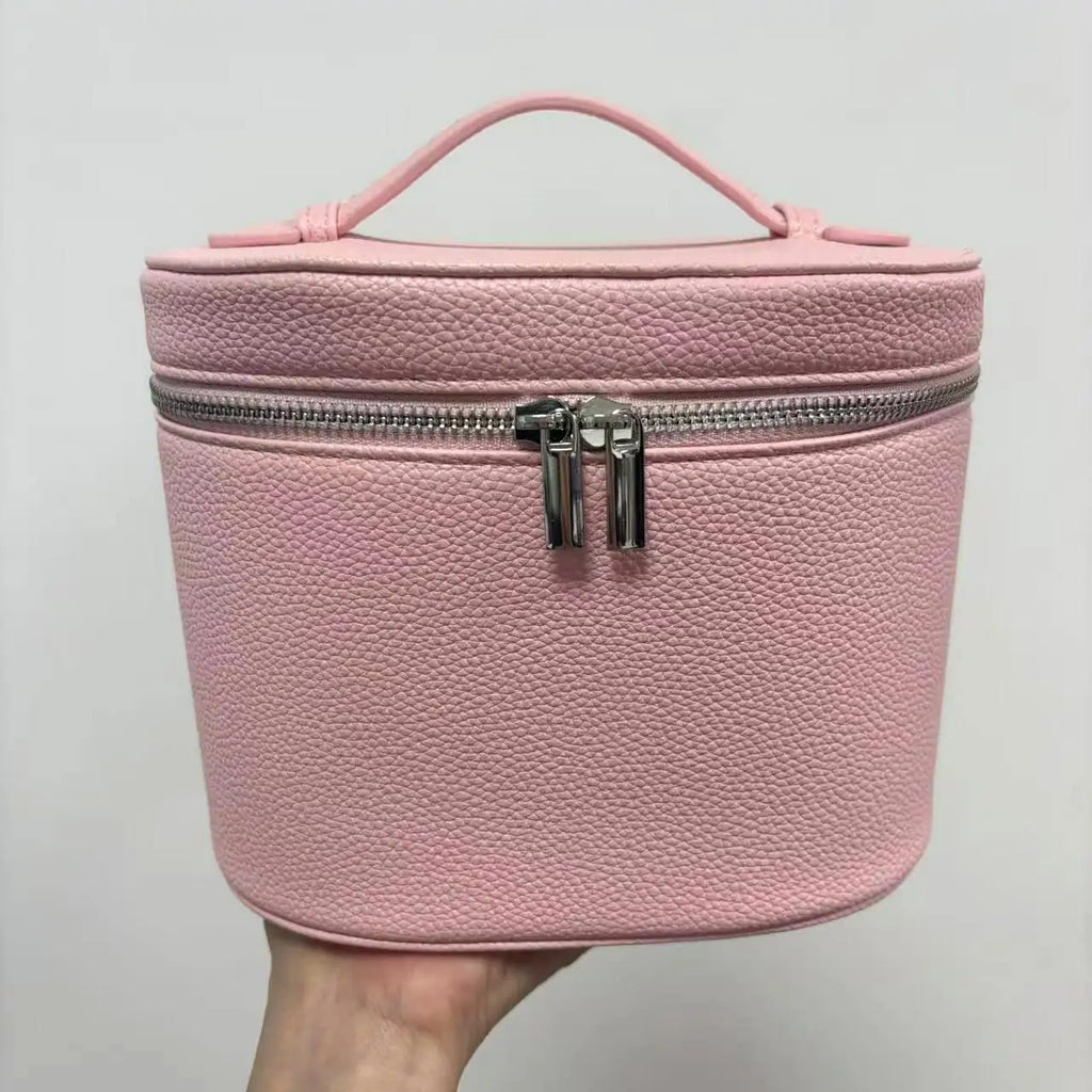 Travel Cosmetic Organizer • Toiletry Bag for Women & Girls • With Handle & Dividers