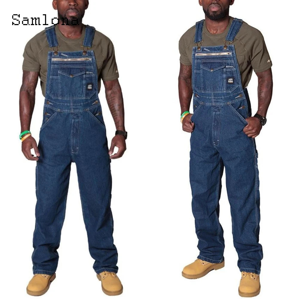 Vintage Cargo Jeans Overalls