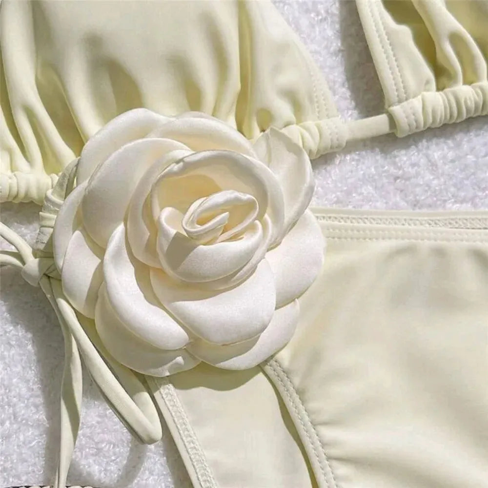Rose Flower Brazilian Bikini