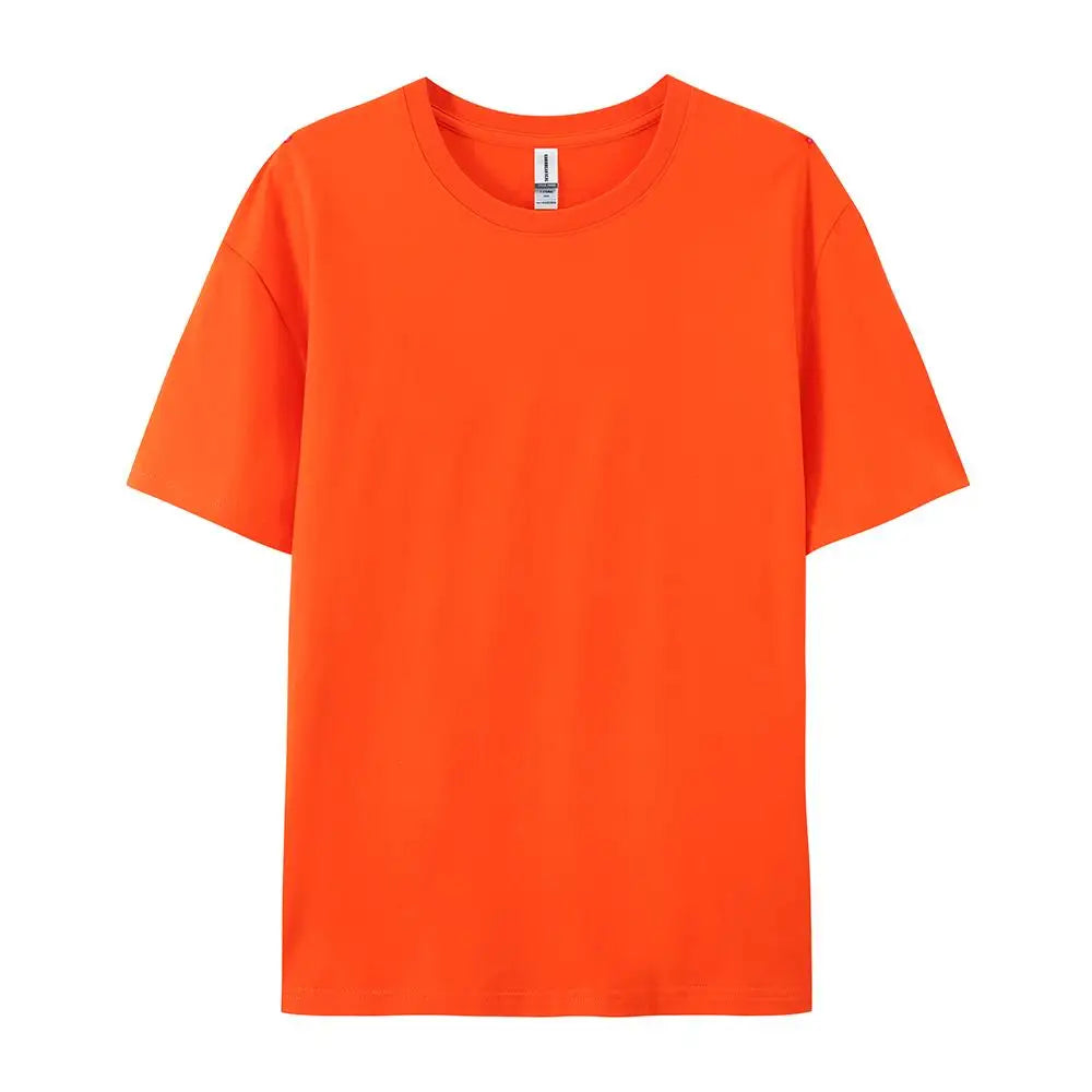 100% Cotton Solid Color T‑Shirts for Men & Women