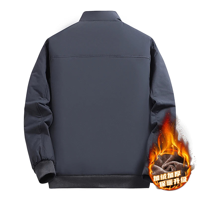 Men's Jacket Stand Collar mens Coat Winter New down jacket fleece Warm Jackets men business leisure coat baseball coats 9985