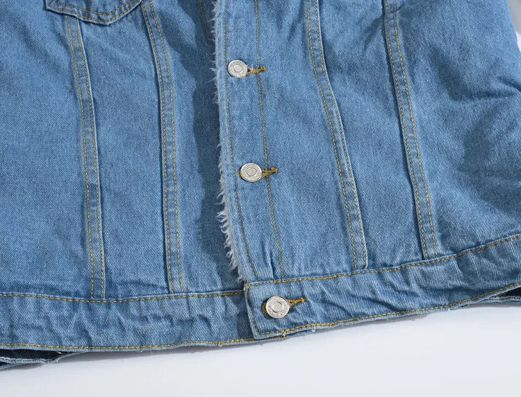 Men's Autumn Winter Solid Casual Jacket Denim Jacket Male Thickened Lamb Fleece Lined Warm Coats for Men Plus Size S-6XL