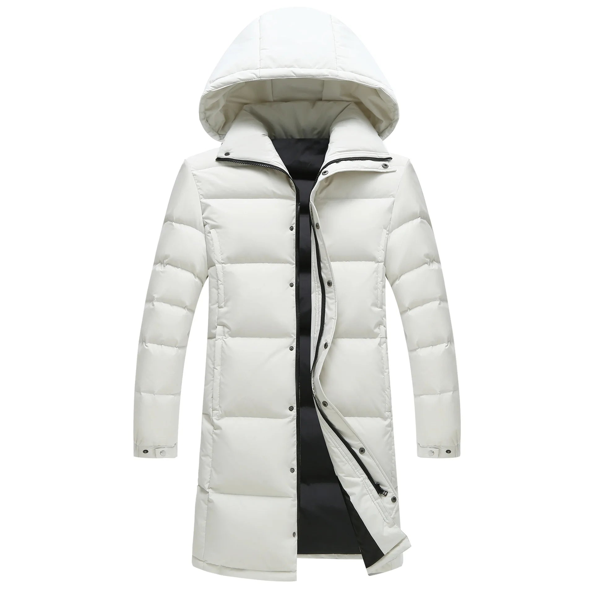 New Winter Duck Down Coats Men Hooded Long Puffer Jackets Unisex Casual Parkas Quality Couples Outdoor Windproof Warm Jackets 3X