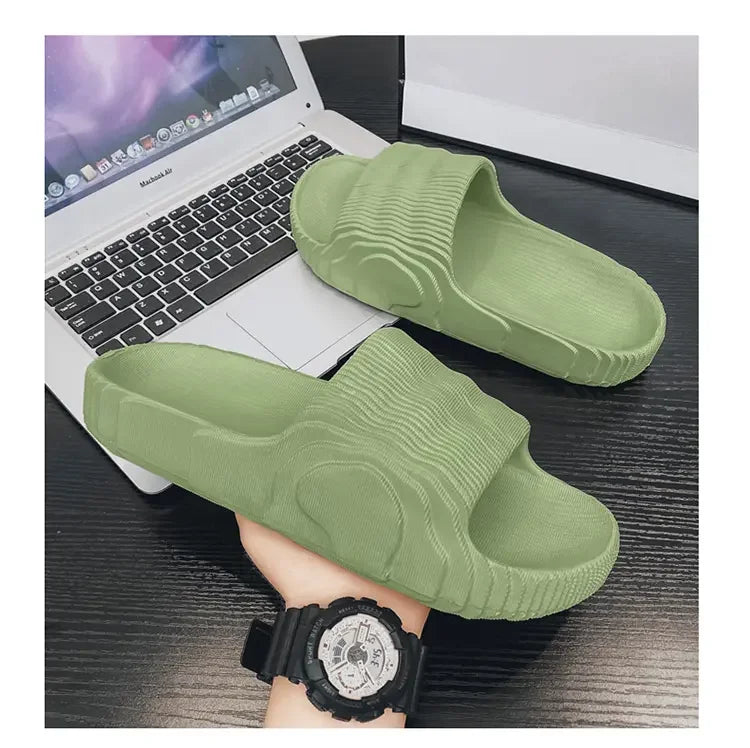 Unisex Summer EVA Platform Slippers — Soft‑Sole Open‑Toe Beach Slides for Women & Men (Sizes 29–46)