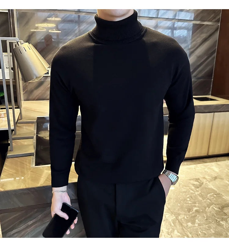 Fleece Turtleneck Sweater
