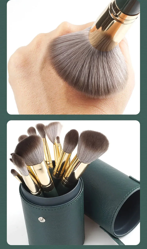 14‑Piece Soft Fluffy Makeup Brush Set – Professional Powder, Foundation, Blush & Eyeshadow Tools