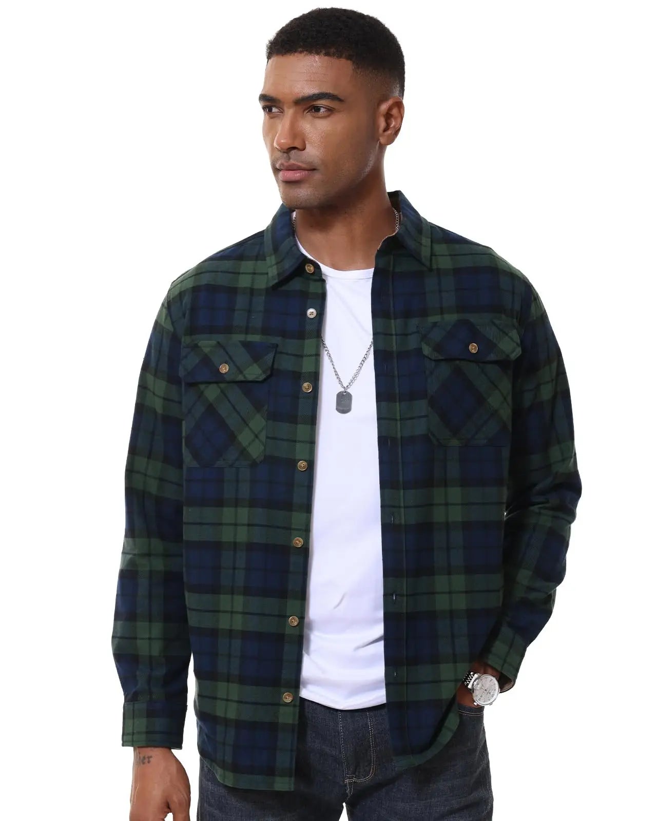 MAGCOMSEN Men’s Flannel Shirt