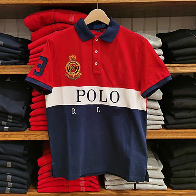 Classic Men Short Sleeve Polo Shirt 2026 New Golf Great Quality Oversize Men button Collar T-shirt US Size Clothing Manufacturer